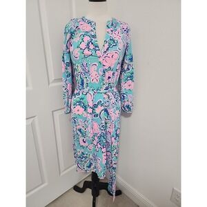 Lilly Pulitzer Kierna Knee Length Dress Jungle‎ Sunrise Small